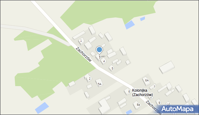 Zachorzów, Zachorzów, 3, mapa Zachorzów