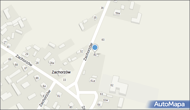 Zachorzów, Zachorzów, 61, mapa Zachorzów