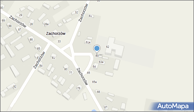 Zachorzów, Zachorzów, 63, mapa Zachorzów