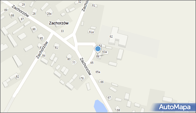 Zachorzów, Zachorzów, 64, mapa Zachorzów