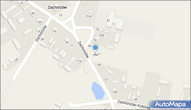 Zachorzów, Zachorzów, 65a, mapa Zachorzów