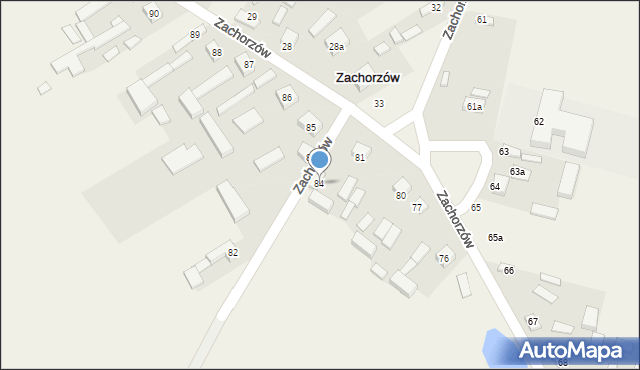 Zachorzów, Zachorzów, 84, mapa Zachorzów