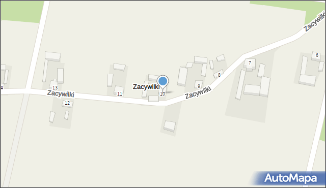 Zacywilki, Zacywilki, 10, mapa Zacywilki