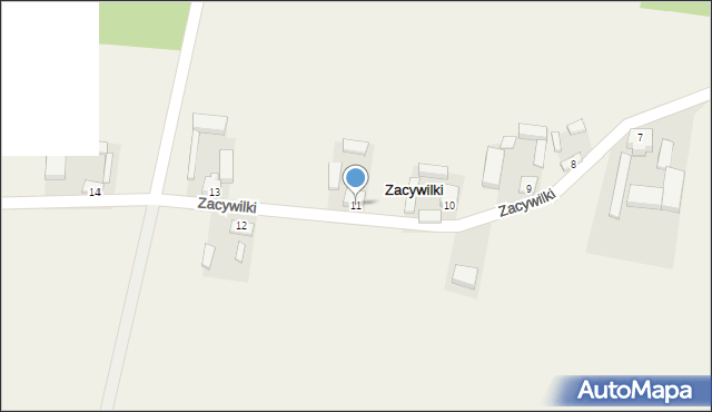 Zacywilki, Zacywilki, 11, mapa Zacywilki