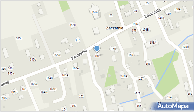 Zaczarnie, Zaczarnie, 161, mapa Zaczarnie