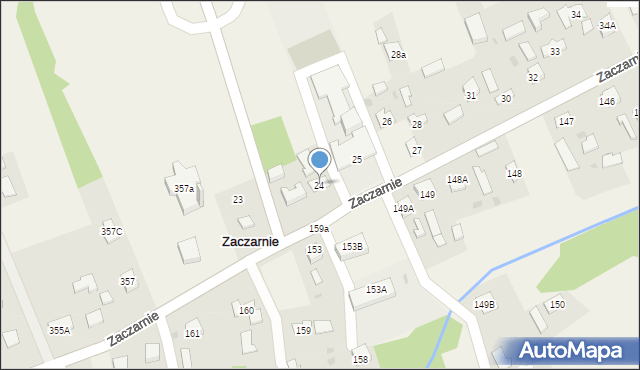 Zaczarnie, Zaczarnie, 24, mapa Zaczarnie