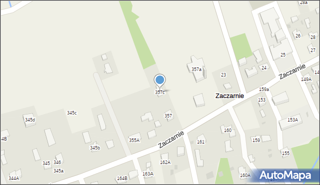 Zaczarnie, Zaczarnie, 357c, mapa Zaczarnie