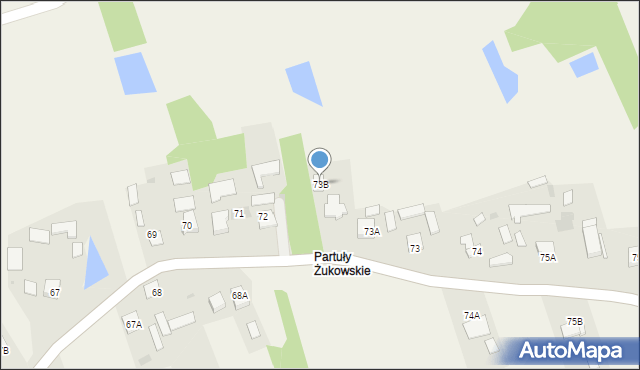 Zaczarnie, Zaczarnie, 73B, mapa Zaczarnie