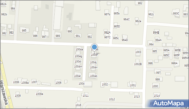 Zaczernie, Zaczernie, 1004f, mapa Zaczernie