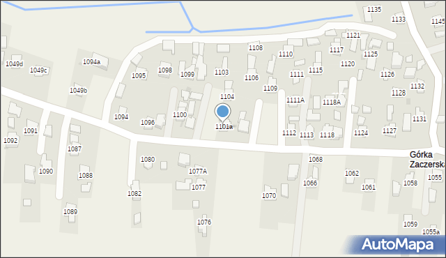 Zaczernie, Zaczernie, 1104a, mapa Zaczernie