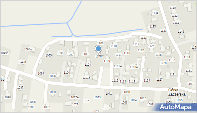 Zaczernie, Zaczernie, 1106, mapa Zaczernie