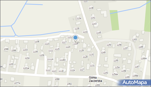 Zaczernie, Zaczernie, 1125, mapa Zaczernie