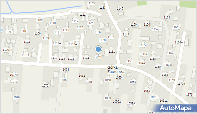 Zaczernie, Zaczernie, 1127, mapa Zaczernie