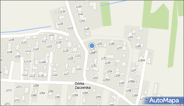 Zaczernie, Zaczernie, 1149, mapa Zaczernie