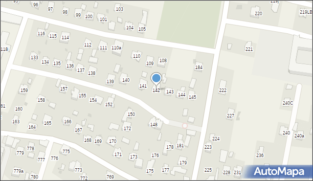 Zaczernie, Zaczernie, 142, mapa Zaczernie