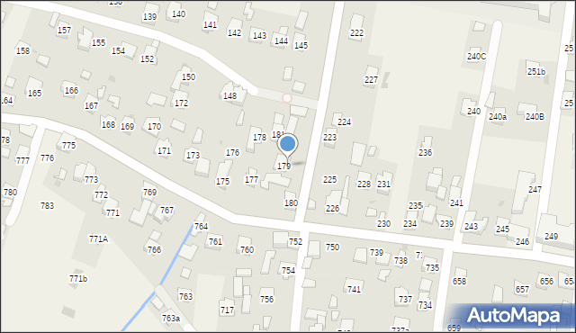 Zaczernie, Zaczernie, 180a, mapa Zaczernie