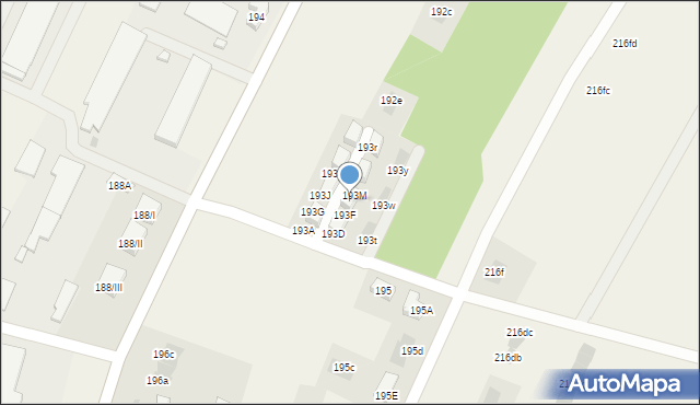 Zaczernie, Zaczernie, 193L, mapa Zaczernie