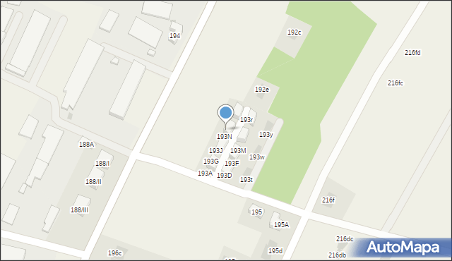 Zaczernie, Zaczernie, 193P, mapa Zaczernie