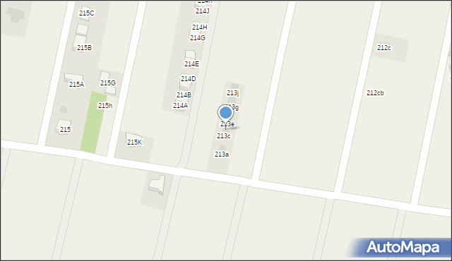 Zaczernie, Zaczernie, 213d, mapa Zaczernie