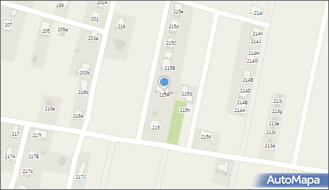 Zaczernie, Zaczernie, 215A, mapa Zaczernie