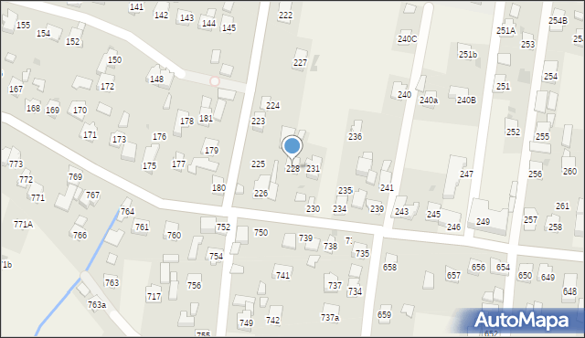 Zaczernie, Zaczernie, 228, mapa Zaczernie