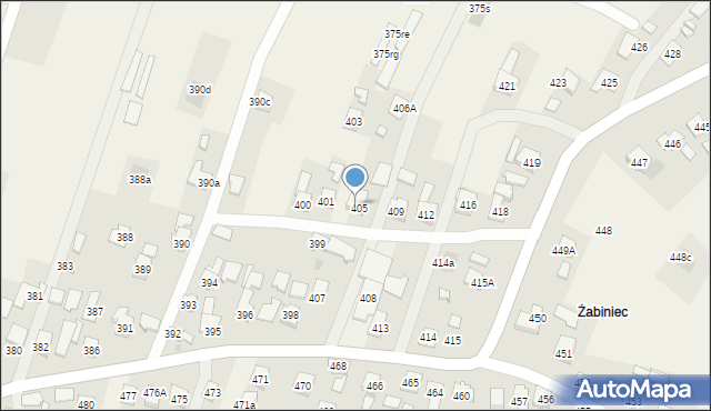 Zaczernie, Zaczernie, 406, mapa Zaczernie