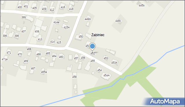 Zaczernie, Zaczernie, 452, mapa Zaczernie