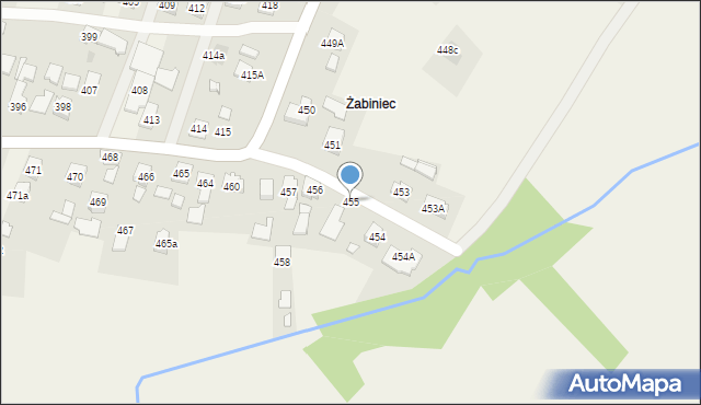 Zaczernie, Zaczernie, 455, mapa Zaczernie