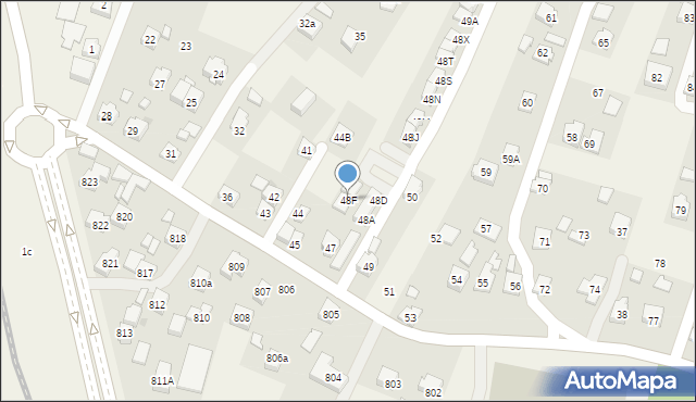 Zaczernie, Zaczernie, 48F, mapa Zaczernie