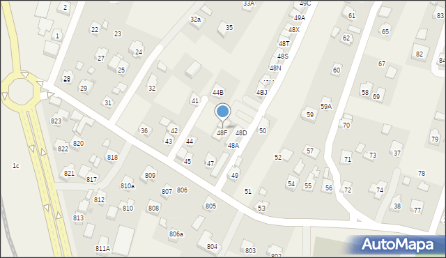 Zaczernie, Zaczernie, 48G, mapa Zaczernie