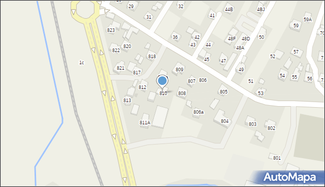 Zaczernie, Zaczernie, 810, mapa Zaczernie