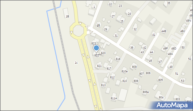 Zaczernie, Zaczernie, 822, mapa Zaczernie