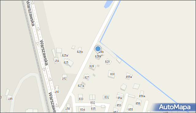 Zaczernie, Zaczernie, 828a, mapa Zaczernie