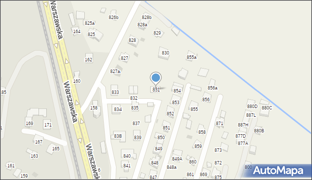 Zaczernie, Zaczernie, 831, mapa Zaczernie