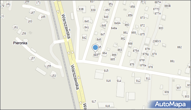 Zaczernie, Zaczernie, 844, mapa Zaczernie