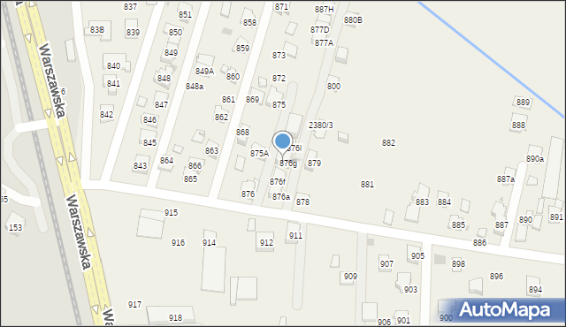 Zaczernie, Zaczernie, 876h, mapa Zaczernie