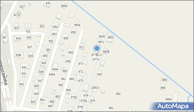 Zaczernie, Zaczernie, 877C, mapa Zaczernie