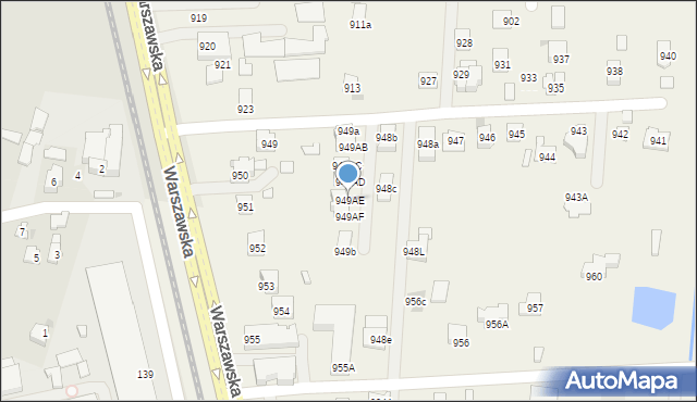 Zaczernie, Zaczernie, 949AE, mapa Zaczernie