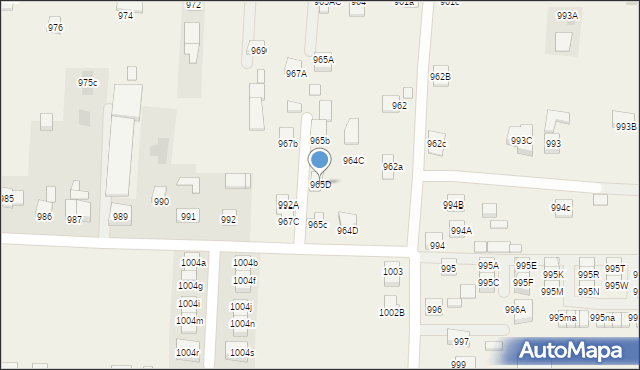 Zaczernie, Zaczernie, 965D, mapa Zaczernie