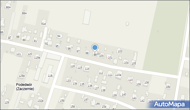 Zaczernie, Zaczernie, 99, mapa Zaczernie