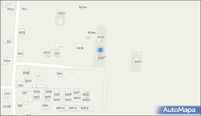 Zaczernie, Zaczernie, 993e, mapa Zaczernie