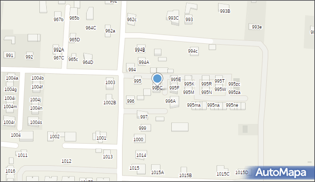 Zaczernie, Zaczernie, 995D, mapa Zaczernie