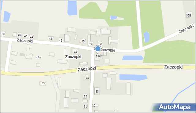 Zaczopki, Zaczopki, 39A, mapa Zaczopki