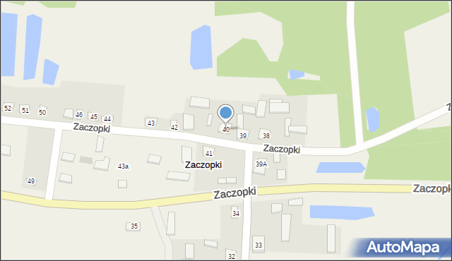 Zaczopki, Zaczopki, 40, mapa Zaczopki