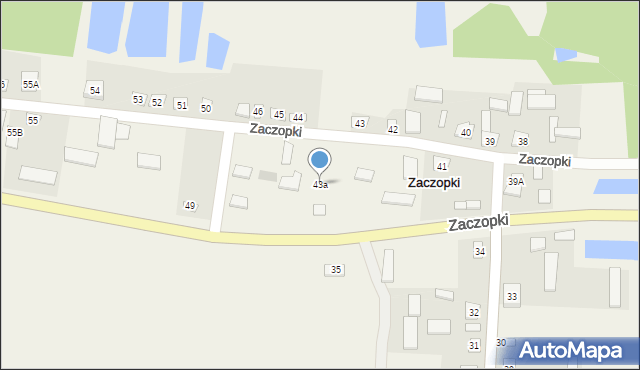 Zaczopki, Zaczopki, 43a, mapa Zaczopki