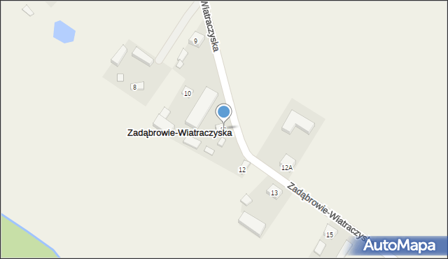 Zadąbrowie-Wiatraczyska, Zadąbrowie-Wiatraczyska, 11, mapa Zadąbrowie-Wiatraczyska