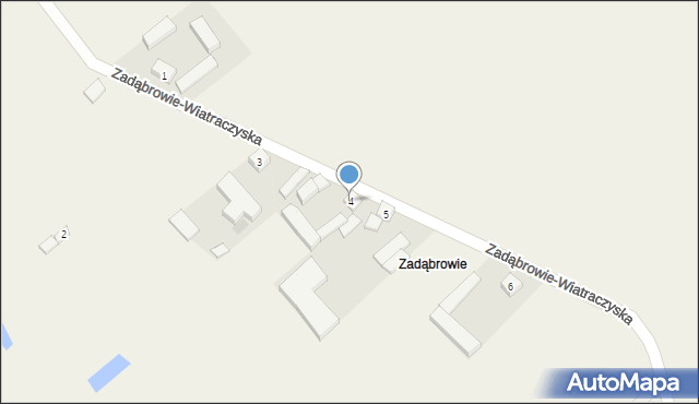 Zadąbrowie-Wiatraczyska, Zadąbrowie-Wiatraczyska, 4, mapa Zadąbrowie-Wiatraczyska