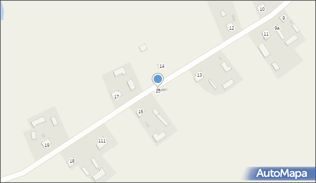 Zadębce, Zadębce, 15, mapa Zadębce
