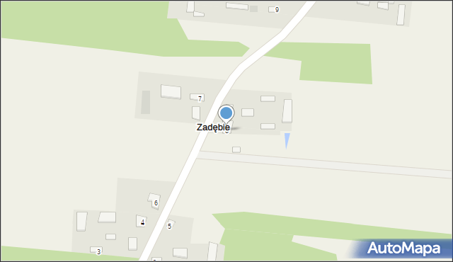 Zadębie, Zadębie, 8, mapa Zadębie