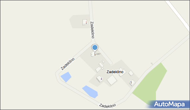 Zadeklino, Zadeklino, 3, mapa Zadeklino